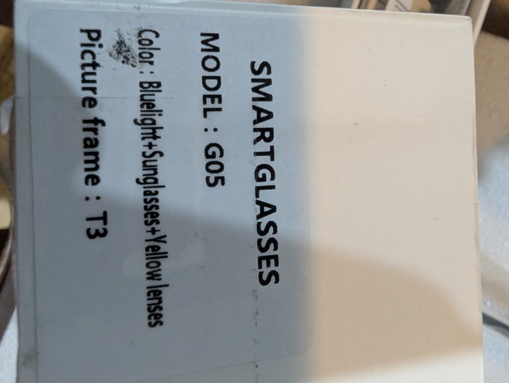 smart glasses Model: G05 Bluetooth