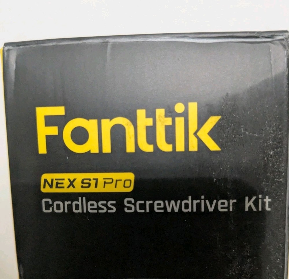 Fantik Cordless Screwdriver W/ Bits And Case Black