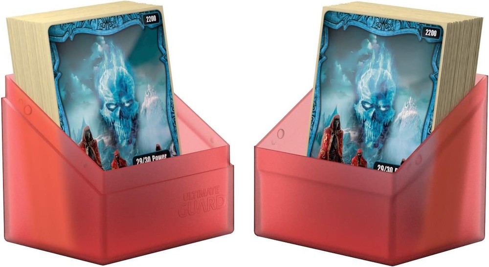 Ultimate Guard UGD010685 Boulder Deck Case 80+ Standard Size Box, Ruby Ruby Stan