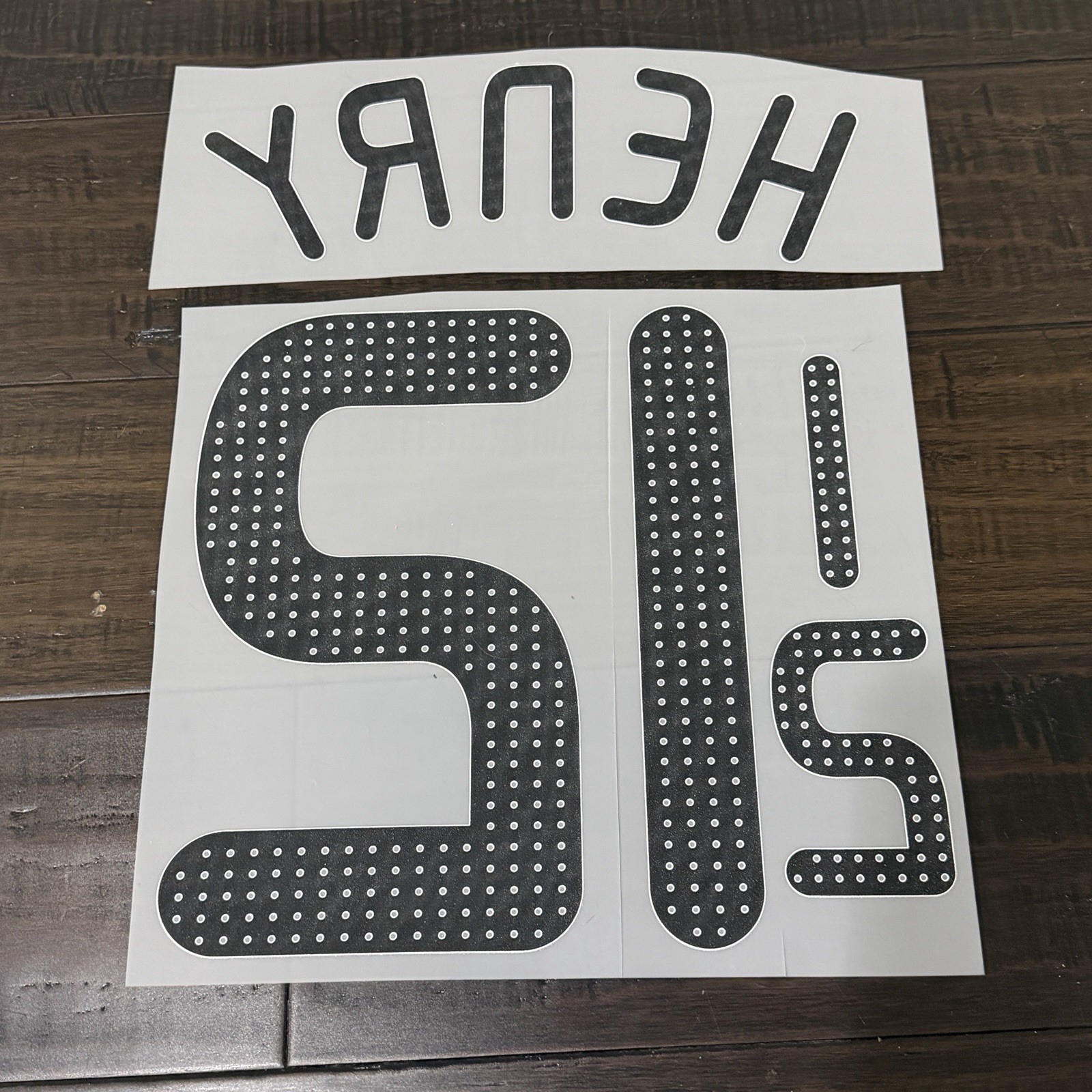 2008 HENRY France Home Away Nameset Name Number Dorsal Parche Badge Flocage