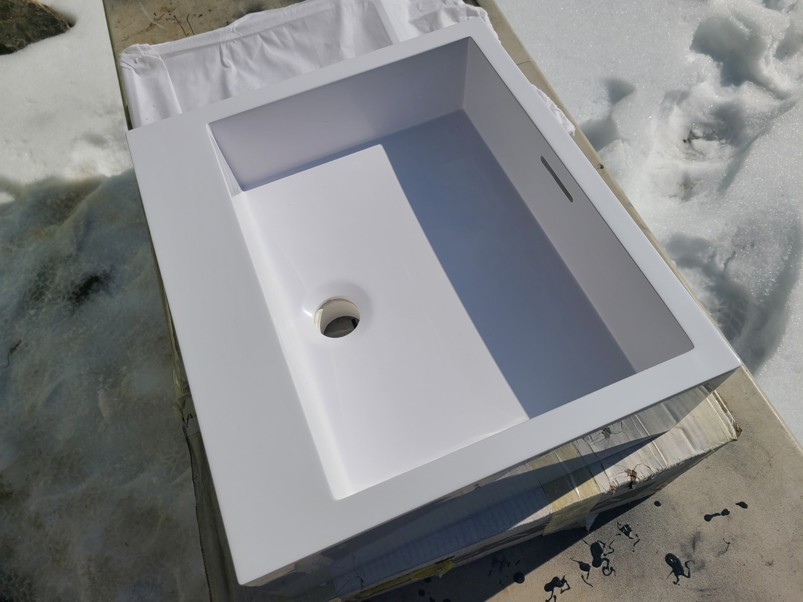 Lacava Luce 5102-00-001G Bathroom Sink Washbasin 17" x 15" x 6" NEW