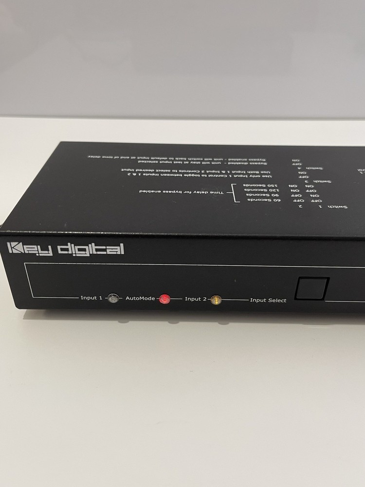 KeyDigital BB2x1 Switcher With Power Adapter
