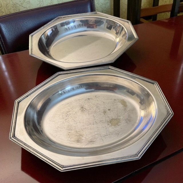 EPNS Silver Plate COVERED SERVING DISH Handles Use as 1 or 2 Vintage