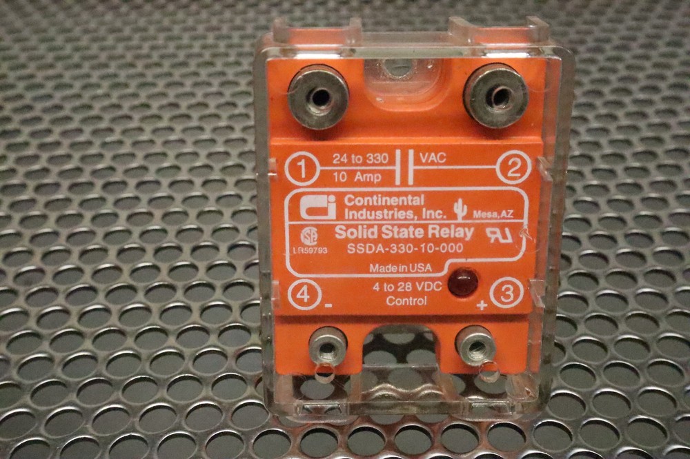 Continental Industries SSDA-330-10-000 4-28VDC 10A Solid State Relay New
