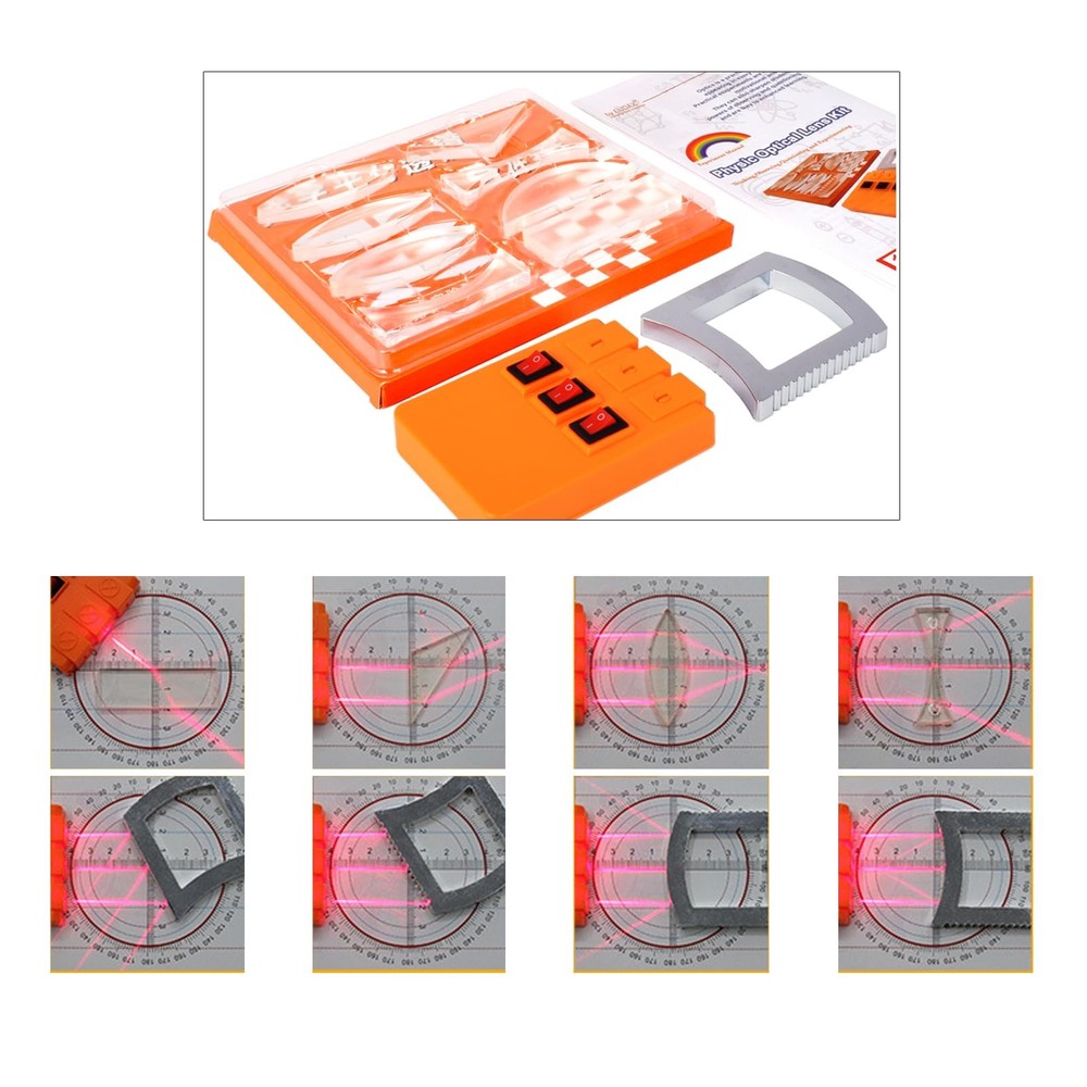 Physics Optical Experiment Set Multifunction Reflector Medium, Orange