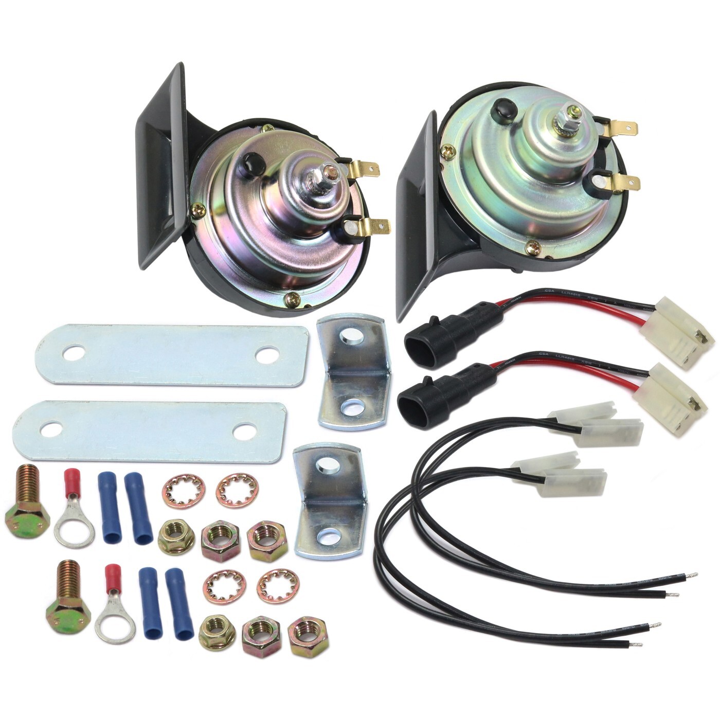 Pair Horns Set of 2 Driver & Passenger Side for Chevy Olds Yukon Suburban GMC