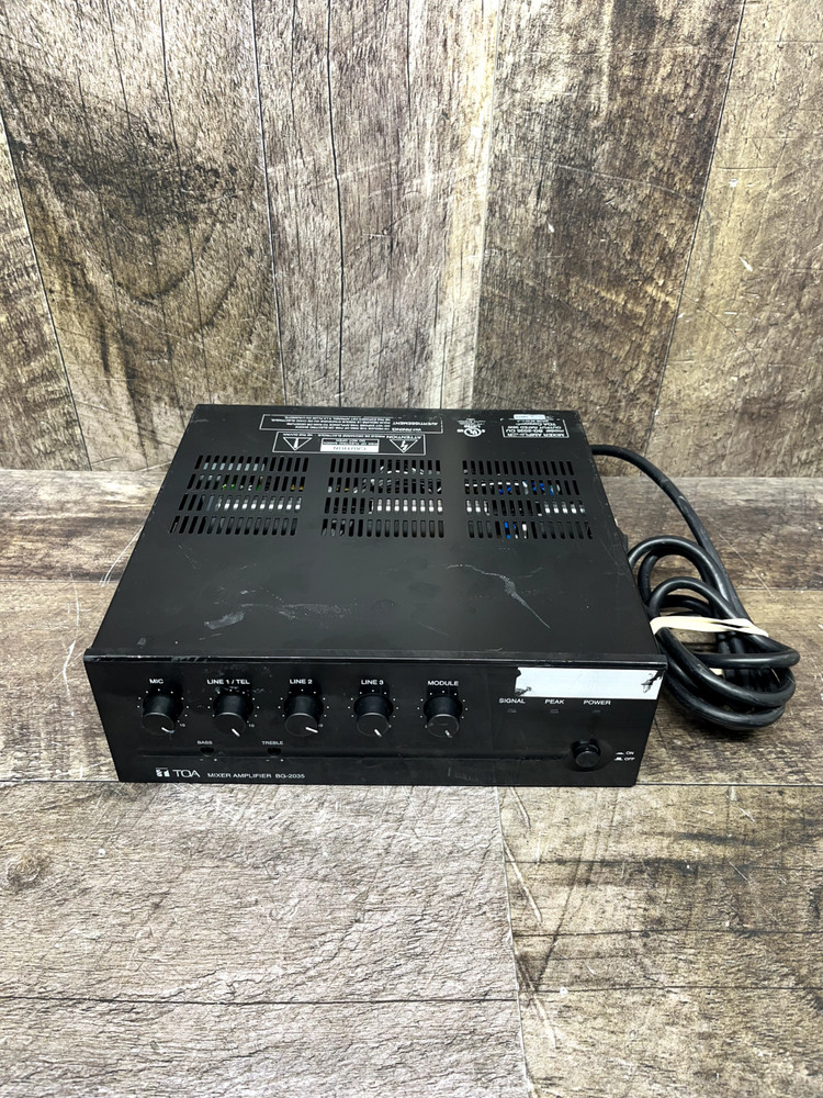 TOA Electronics BG-2035 Mixer Amplifier 35W Unit Only *TESTED WORKING*