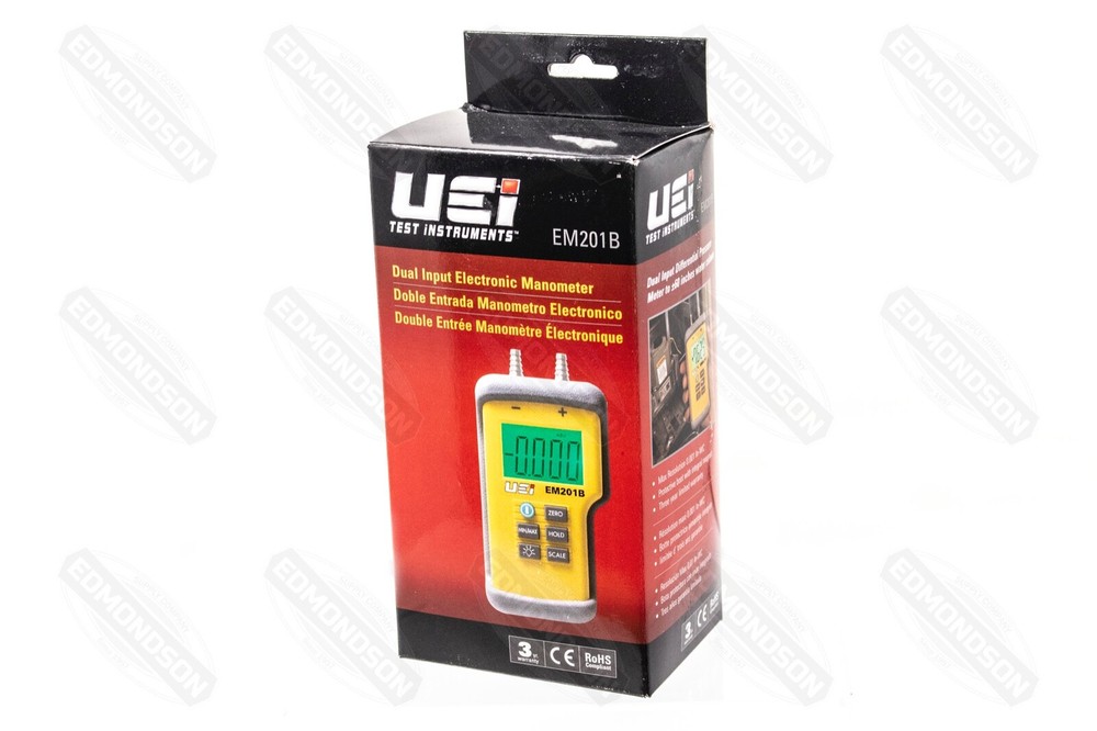 UEi EM201B Dual Input Differential Digital Manometer