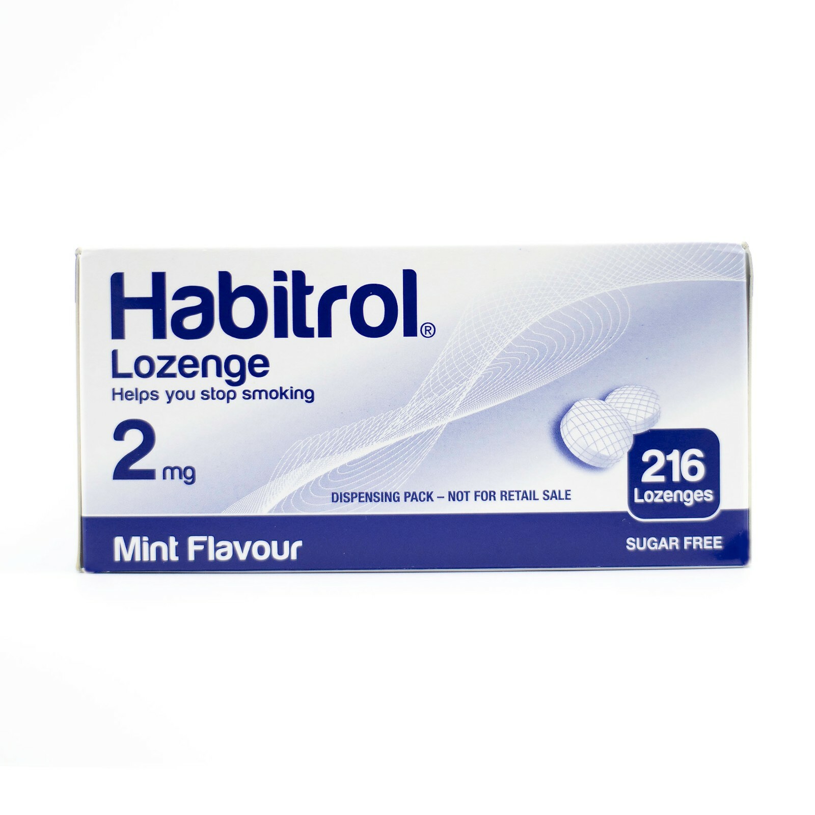 Habitrol Nicotine Lozenge 2mg MINT (216 pieces, 1 box) NEW 05/2024