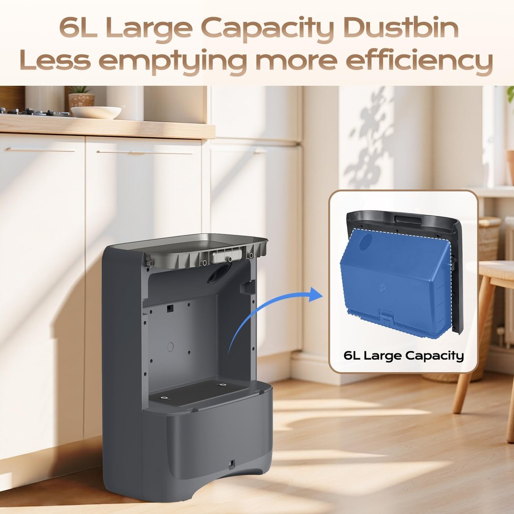 Touchless Vacuum Automatic Dustpan with Extra Filter, Hair Vacuum for Salons ...
