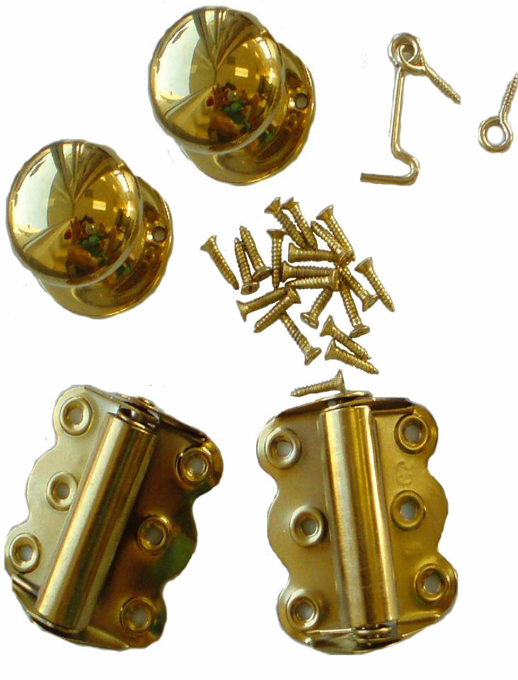 (5 Pack) Kimberly Bay Brass Elegance Self-Closing Screen Door Kit