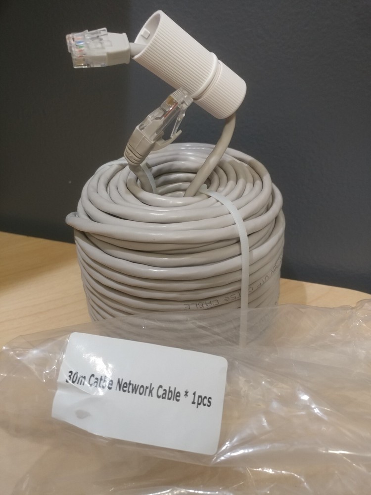 Lorex 100' (30m) Cat 5e OEM Cable - Grey - NEW