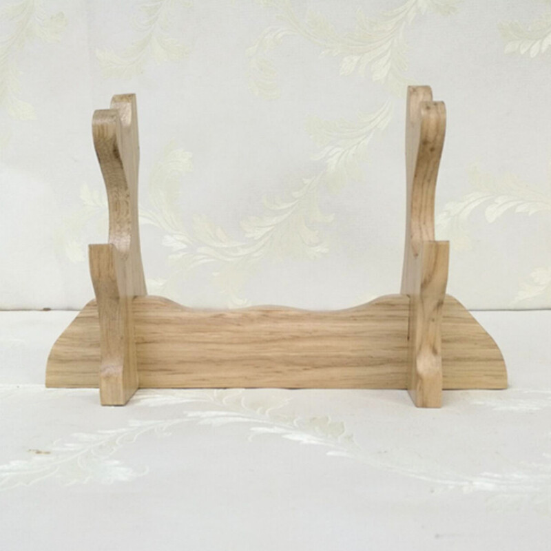 1X Solid Wood Samurai Sword Katana Display Holder Stand Table Decorative Tool