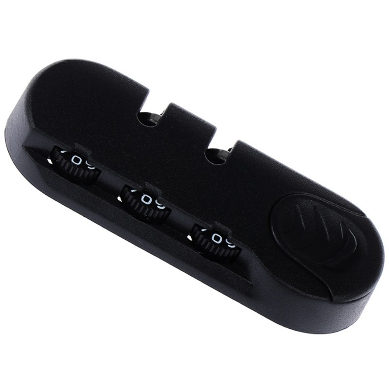Black Password Lock Easy Set Combination Lock Portable Travel Lock ABS Texture