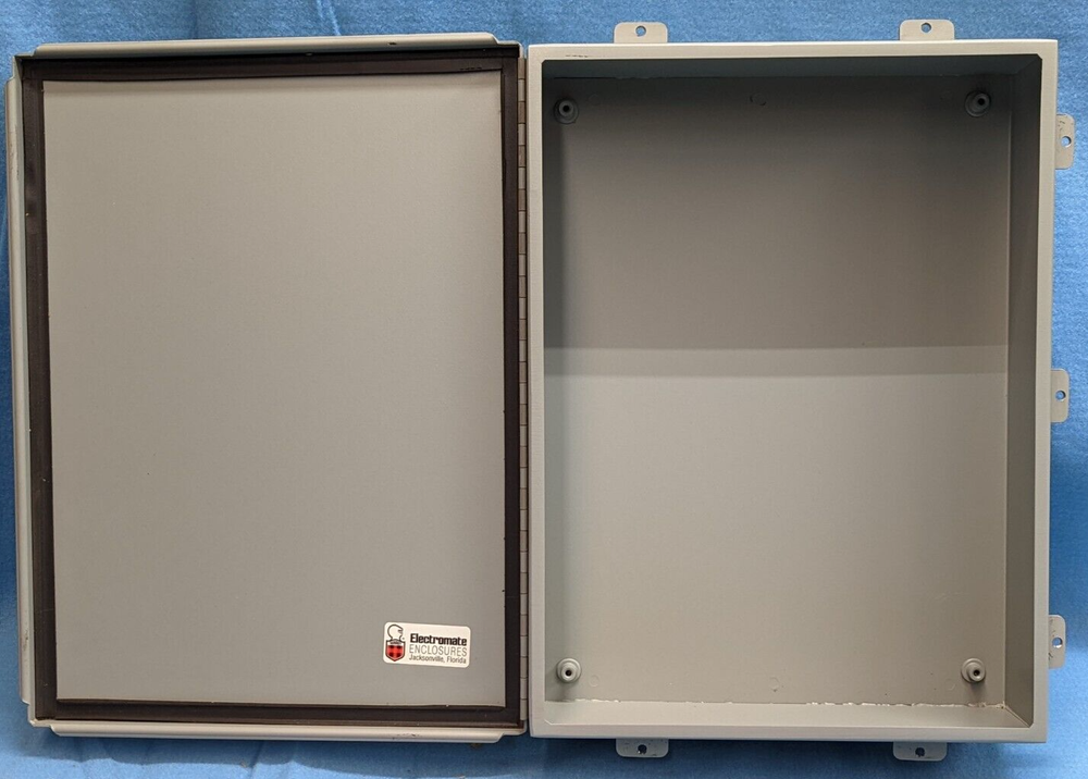 ELECTROMATE ENCLOSURES 16" X 12" X 4" CAT NO E16124CHNF MOD 692337A