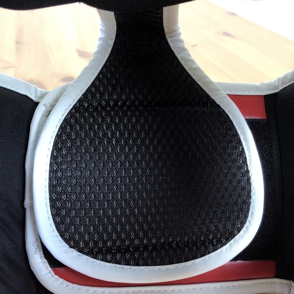 RIMT Boxing Kickboxing Leather Training Sparring Headgear Red