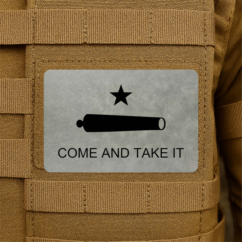 Gonzales Flag, Come And Take It Morale Patch 2" x 3" Tactical Pirate Hook & Loop