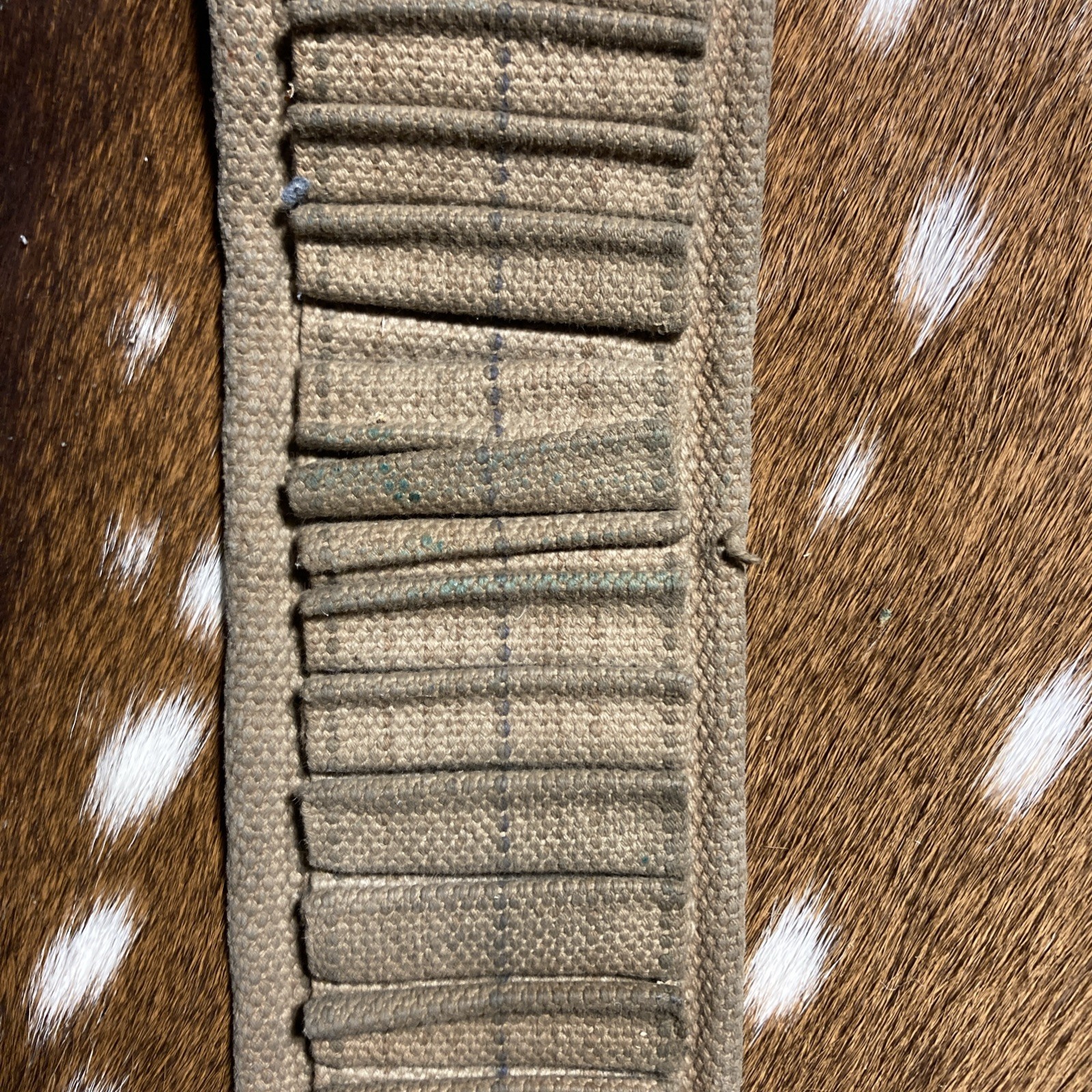 SPANISH AMERICAN WAR U.S. KRAG AMMO CANVAS BELT 45 SLOTS 30-40 Krag ?
