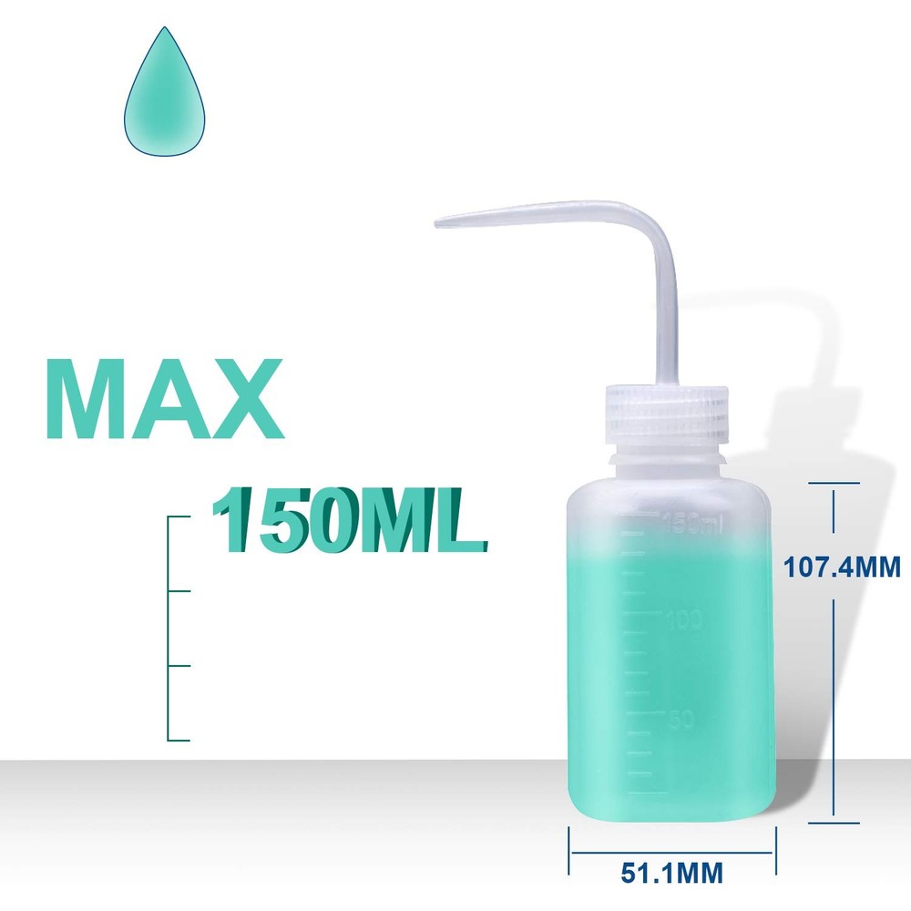 3 Pack LDPE Squeeze Bottles Safe Plastic Low Density Polyethylene 500, 250,150ml