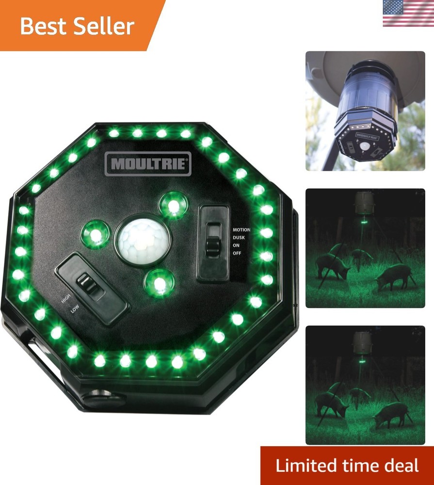 High-Powered Feeder Hog Light with Motion & Photocell Activation - 30 Ft Range