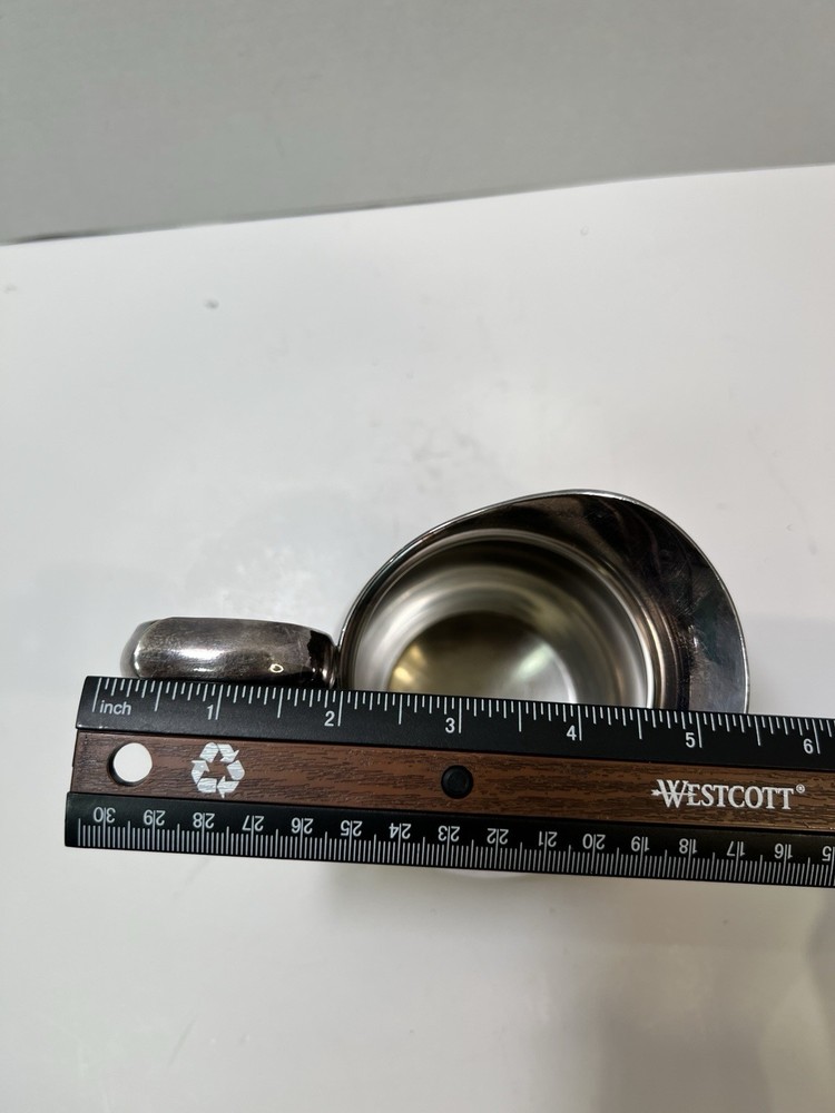 Reed & Barton 968 Silver Plate 6" Pitcher Creamer Vintage Patina Curved Handle