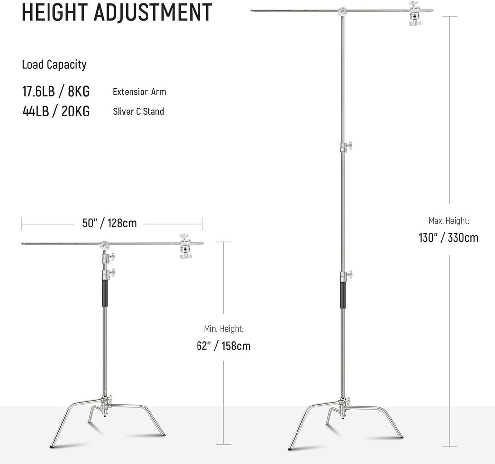 Stand Boom Arm Foldable Air Cushion Heavy Duty Stability Adjustable Height Hot