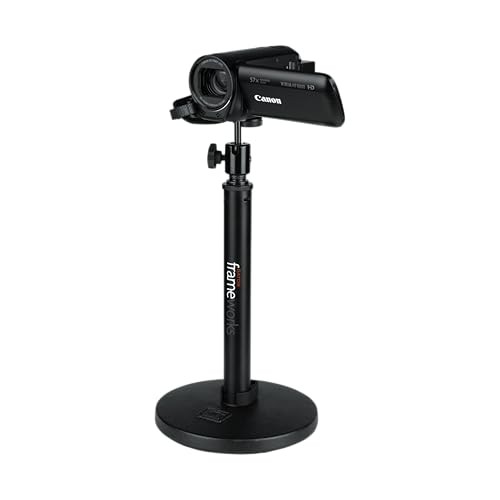 Gator Frameworks Camera Mount Mic Stand Adapter with Ball-and-Socket Black