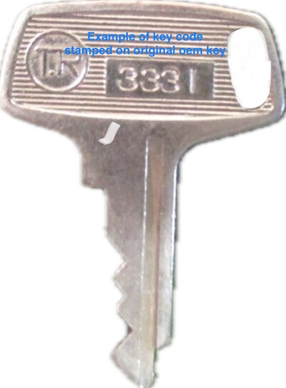 1960-70's Suzuki Motorcycle keys Cut to Code key for codes 4111-4555