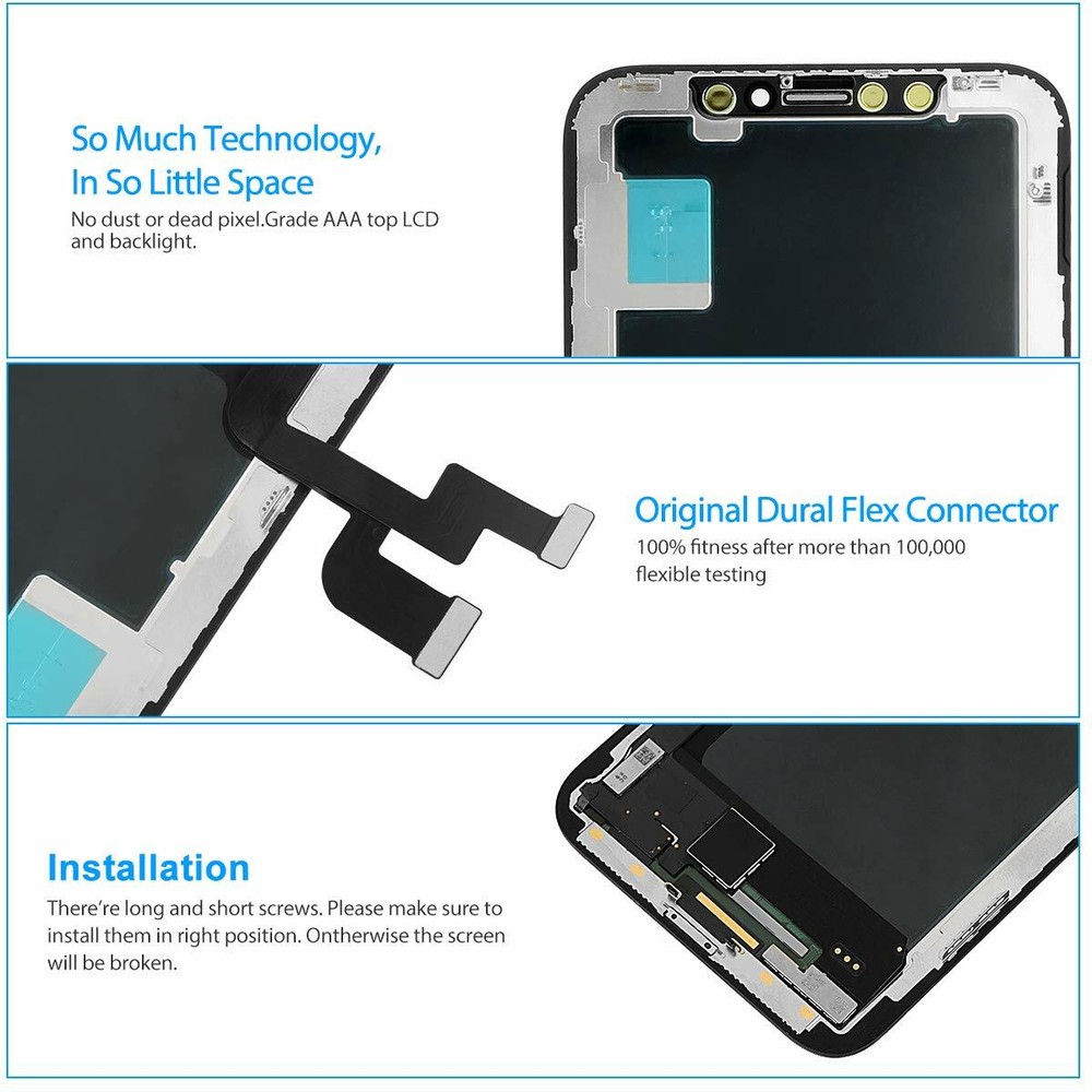 Wholesale For iPhone OLED Display LCD Touch Digitizer Screen Replacement Kit USA