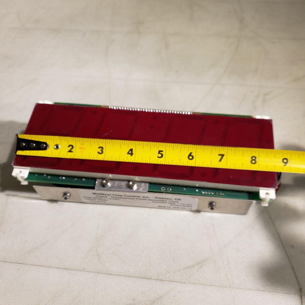 MidWest Time Control DSB-200-115 Digital Synchronous Wired Secondary Clock