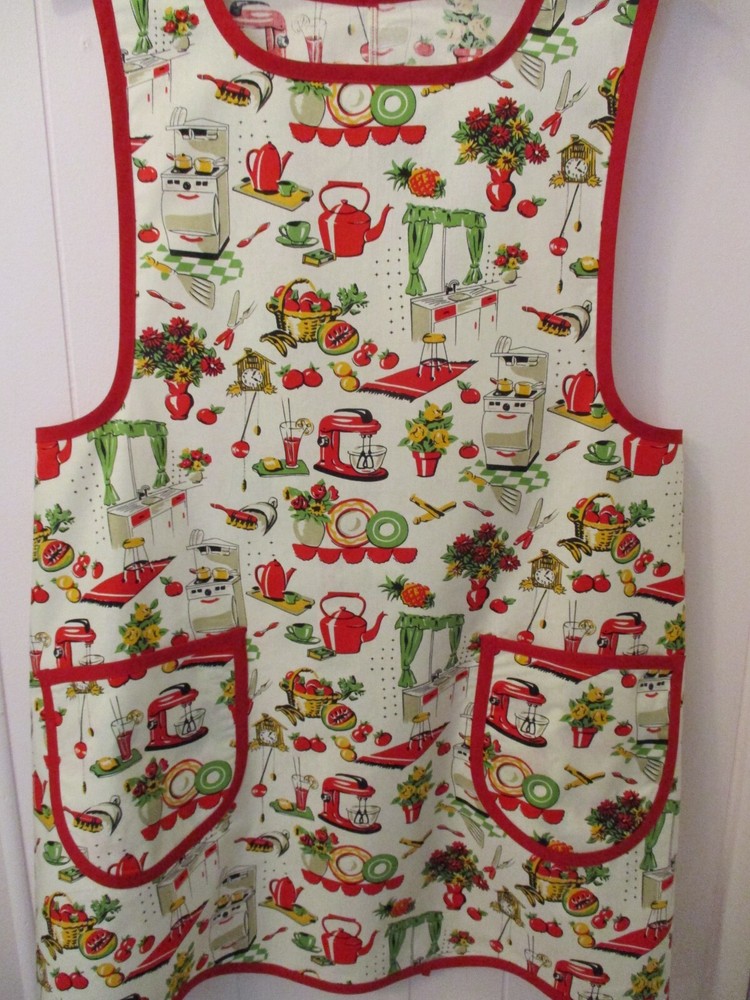 50's KITCHEN H-BACK APRON