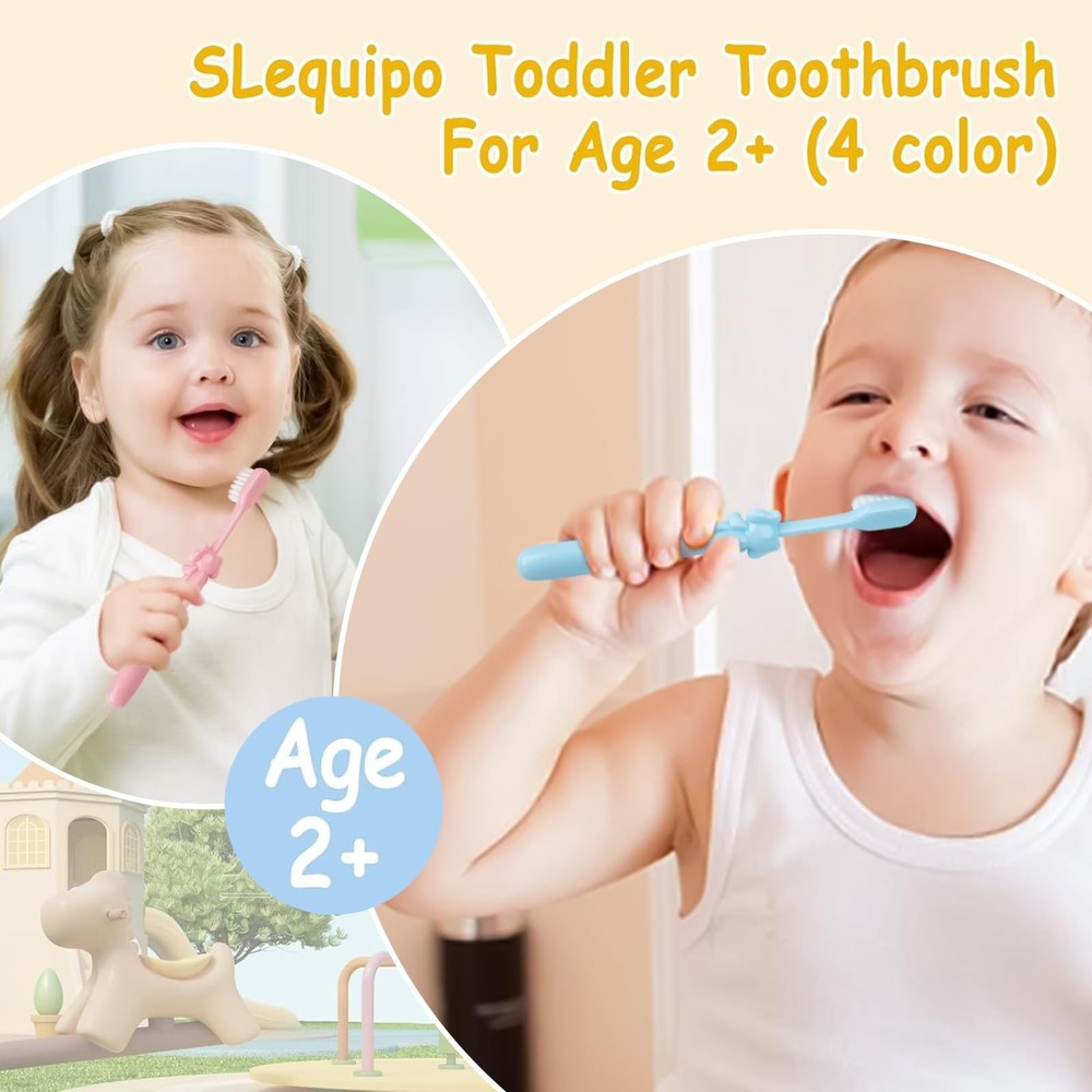 100 pcs Bulk Disposable Kid Toothbrushes Individually Wrapped, Toothbrushes T...