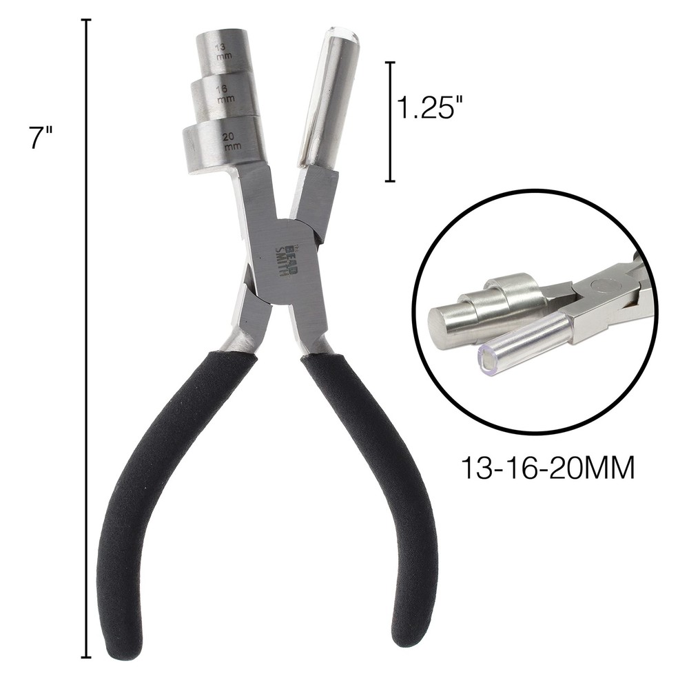 Big Wrapper Pliers – Multi-Step Wrapping Tool –13, 16 & 20mm barrels - 7 Inch...