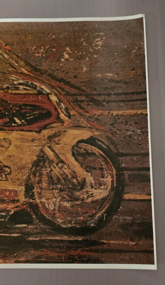 Vintage 1998 John Myers The Champion Rests NHRA Pro Stock Motorcycle Poster