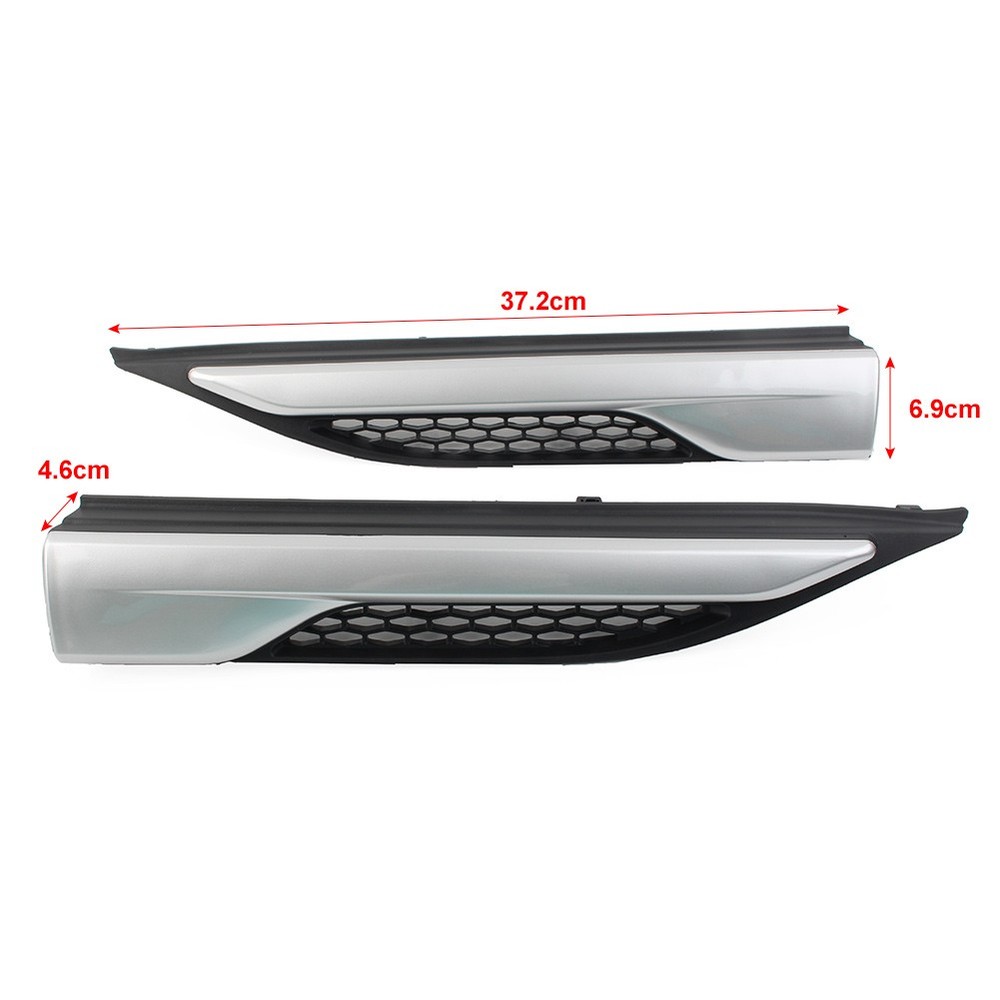 Silver Front Fender Side Grille Upper Left for Range Rover Evoque 12-19