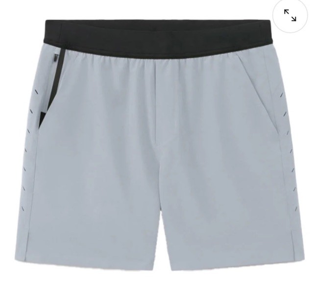 $85 Ten Thousand Men's Interval 5” Shorts With Liner -Light Gray-Large -New Tags