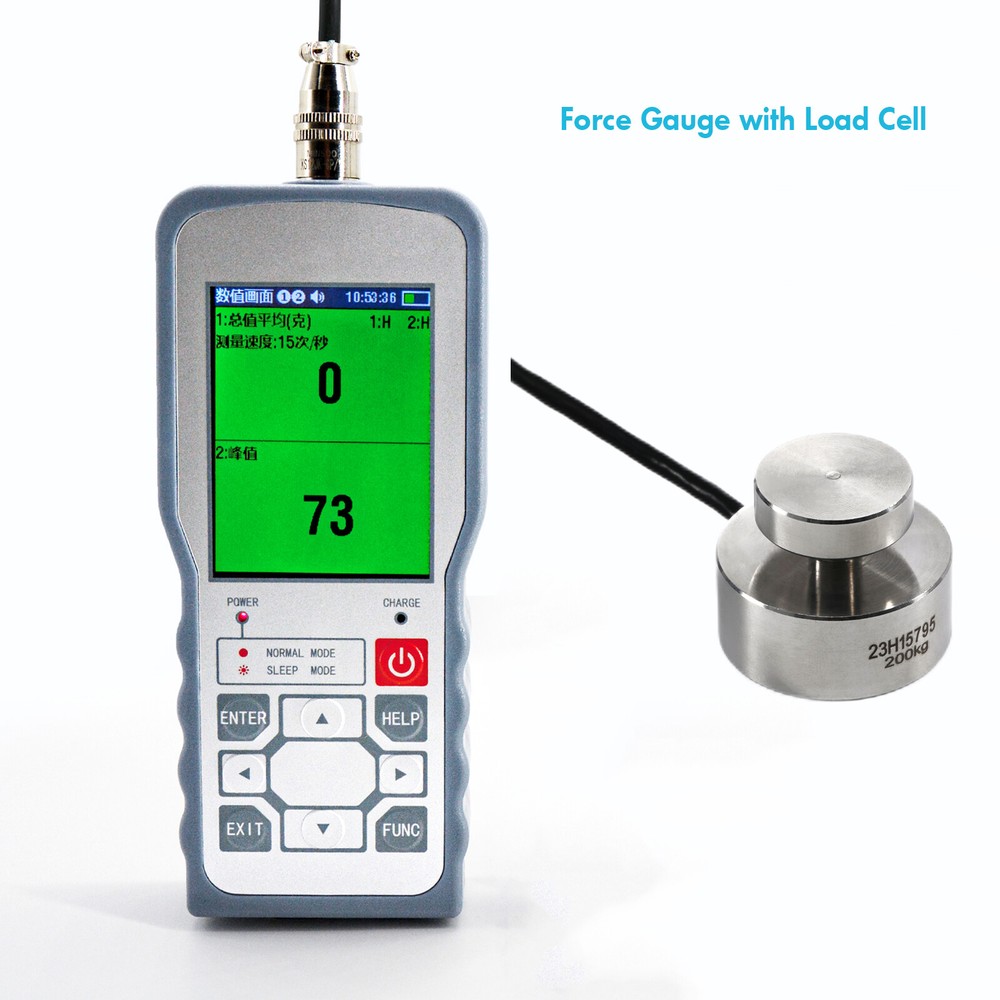 Digital Force Gauge with Load Cell Sensor Test Force Weight Pressure ± 0.05%