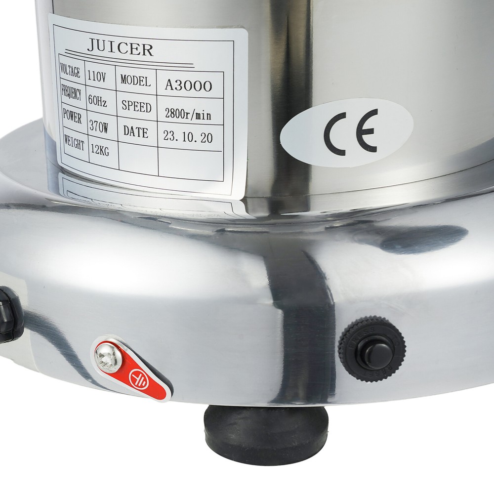 Modern 370W Commercial Juice Extractor Fruit Vegetable Juicer Extractor Silver
