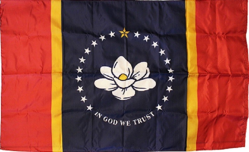 Mississippi (New) 3'x5' Embroidered Nylon Flag