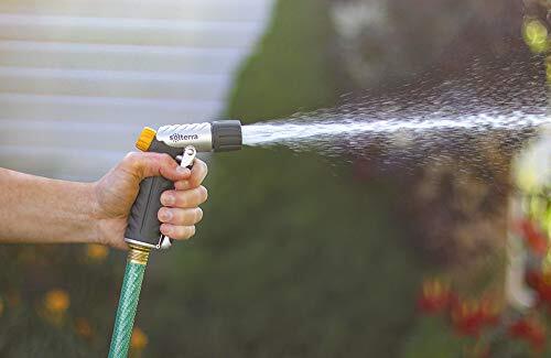 56380 Garden Hose High-Flow Nozzle with Gray Front Trigger Adjustable