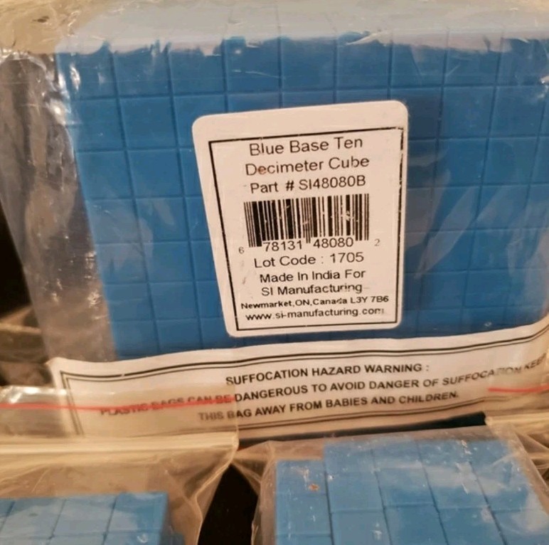 Math Blue Base Ten Block Bundle