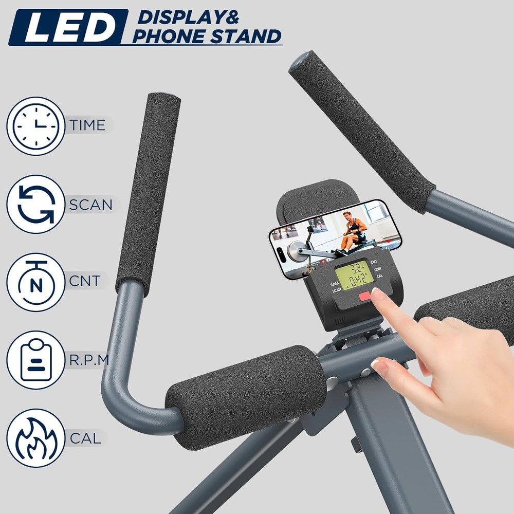 Foldable Rowing Machine Home Workout Equipment