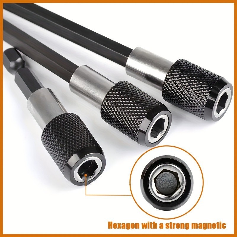 Hex Quick-Release Self-Locking Drill Bit Extension Kit