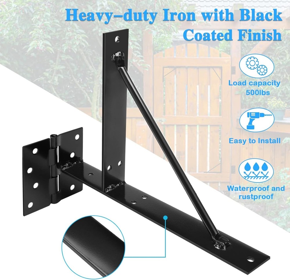 Heavy-Duty Fence Gate Kit No Sagging Hardware Components