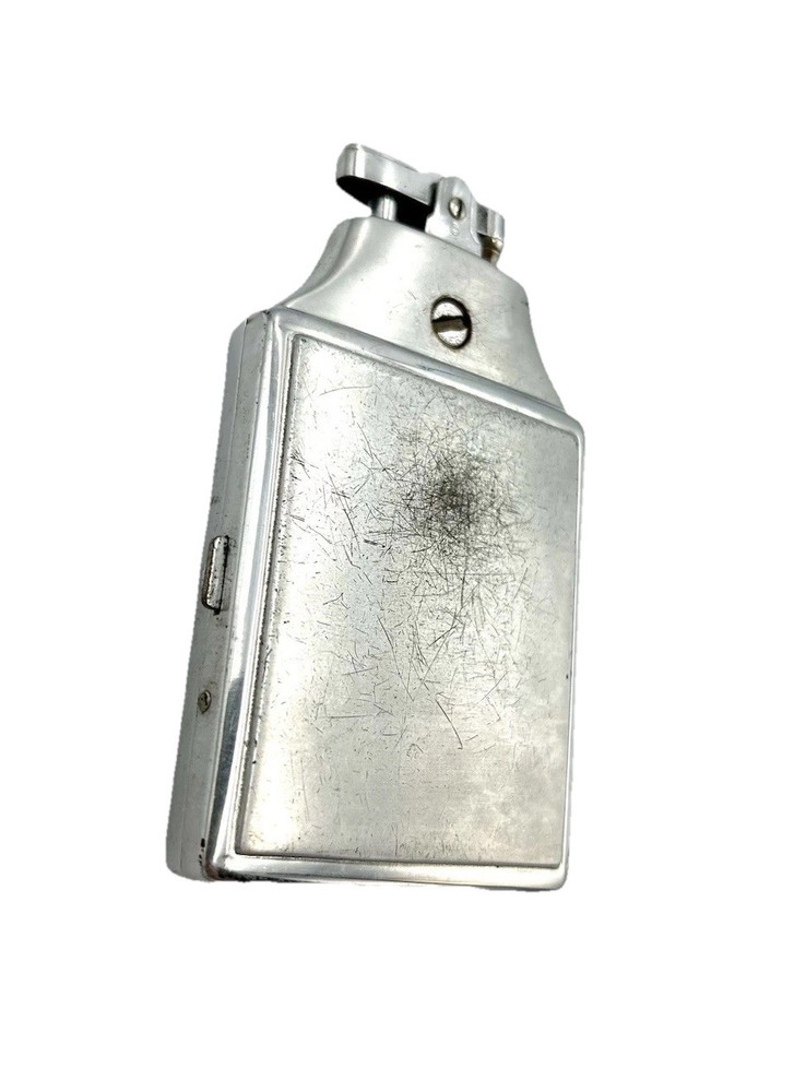 Vintage Ronson Mastercase Metal Silver Tone Cigarette Case Lighter Untested