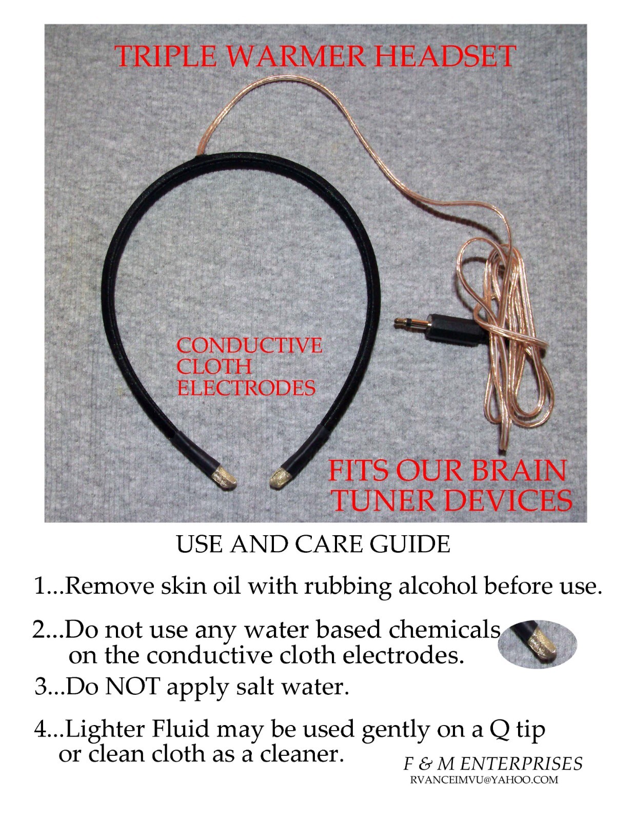 TRIPLE WARMER HEADSET FOR OUR BOB BECK CES DEVICES