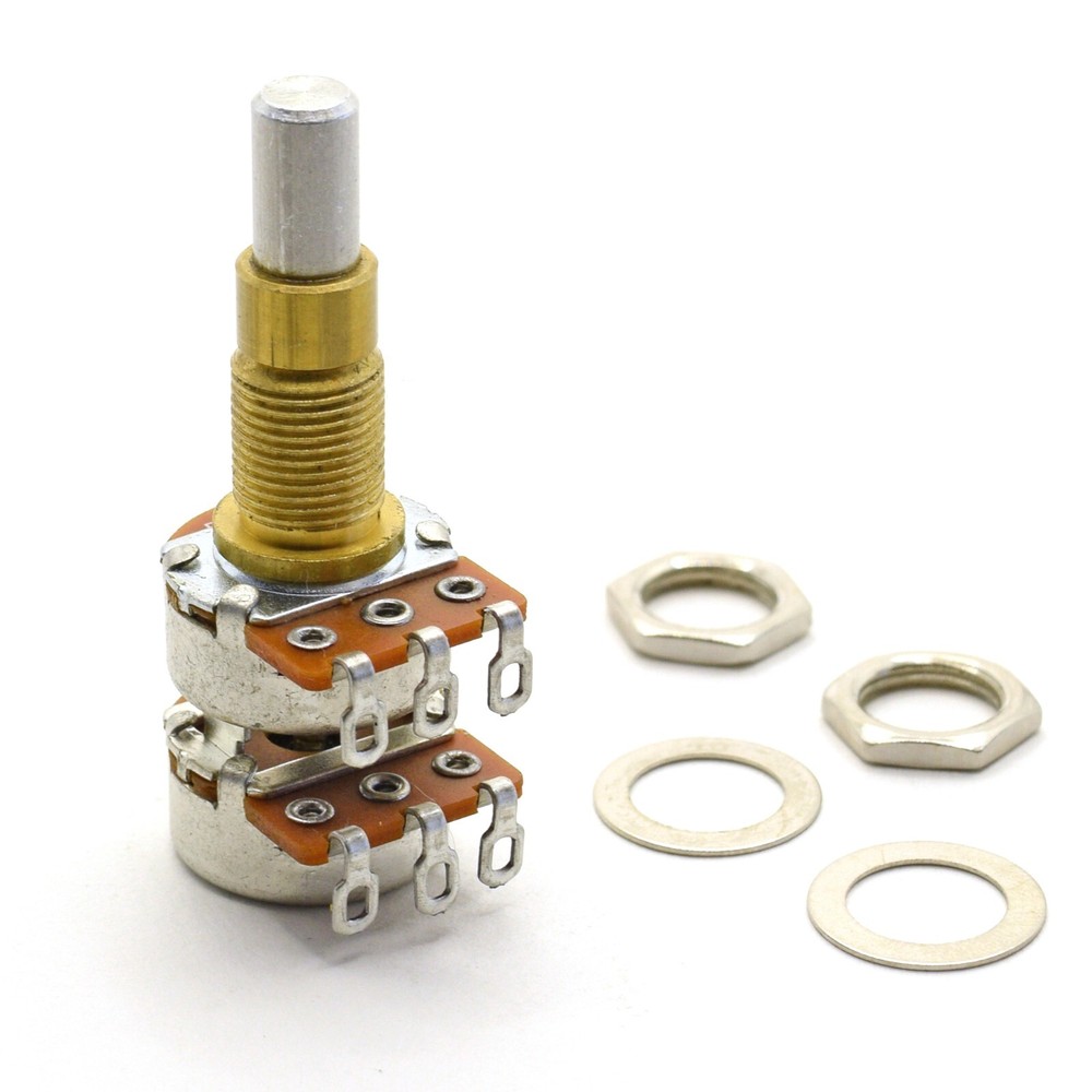 Alpha Potentiometer B500K Concentric Stacked Dime Size Pot