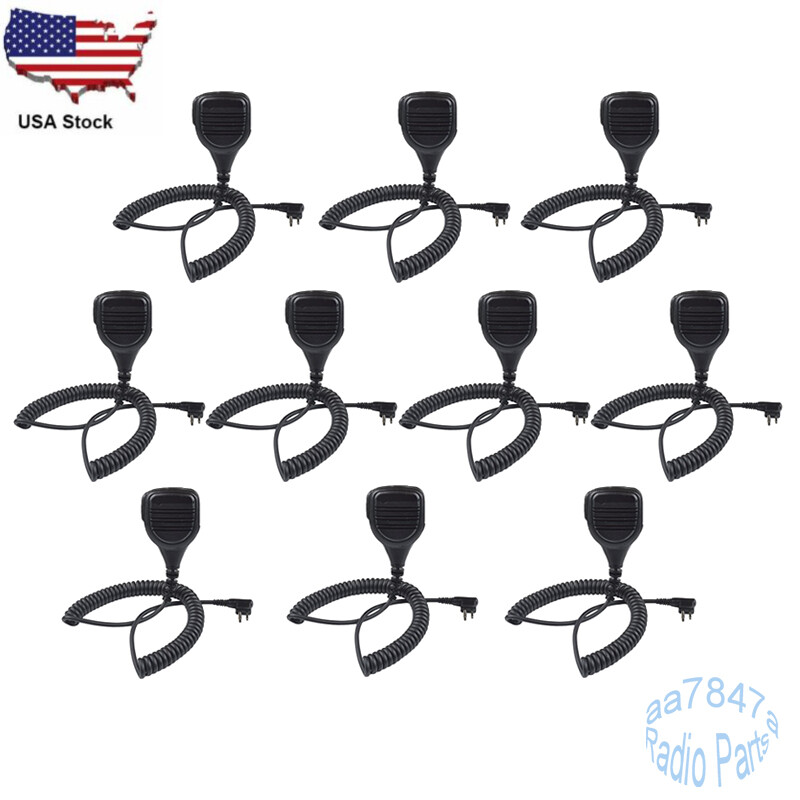 Lot10 Speaker Mic Microphone For CP185 CP200  CP200D PR400 BPR40 Radio PMMN4013A