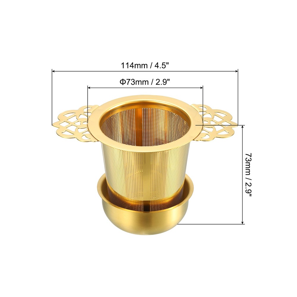 1 Pcs Tea Infuser Filter Tea Strainer for Loose Leaf Tea, Titanium