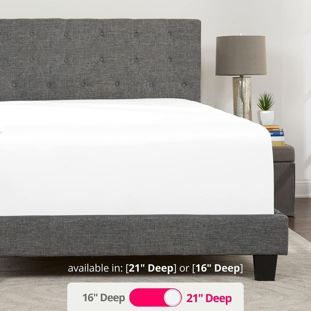 Luxury Microfiber King Fitted Sheet - Extra Deep Pocket 21